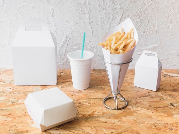 การผลิตกล่องกระดาษใส่อาหาร